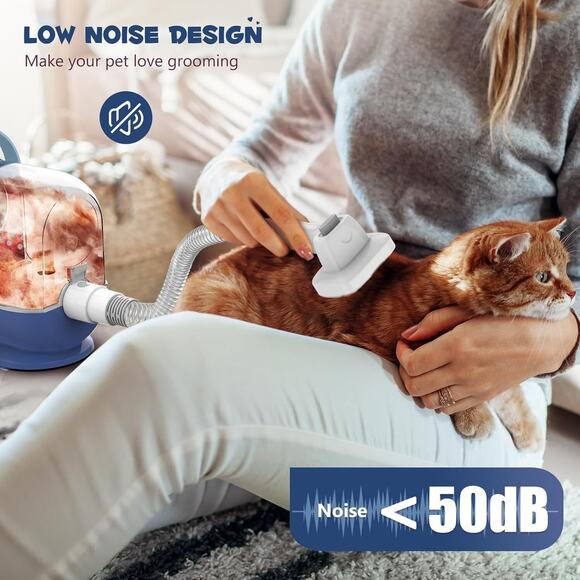 Pet Grooming Vacuum Kit, 3L | 5 Tools & Combs | Quiet Hair Remover System SEALED - Picture 6 of 10